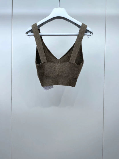 Hermes Knit Vest in Light Green