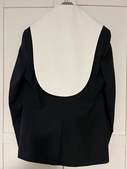 Comme des Garçons 24SS Colorblock Shawl Collar Blazer