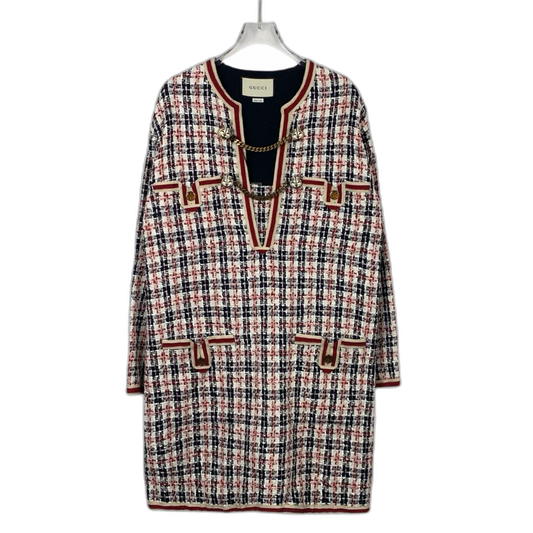 Gucci Colorful Tweed Coat with Tags