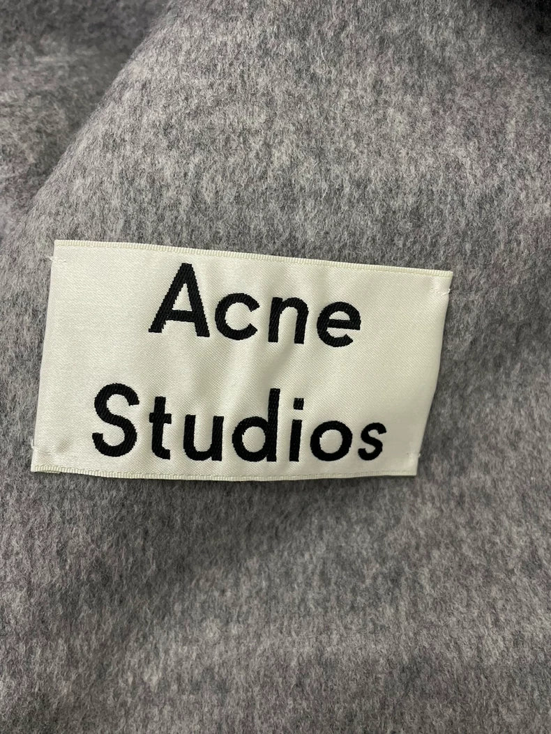 Acne Studios Grey Wool Coat for All Genders