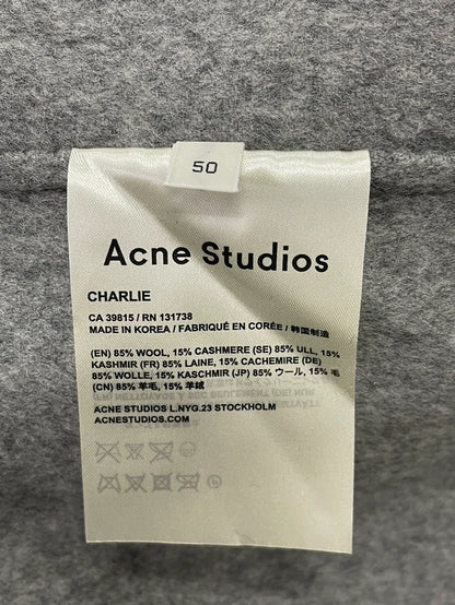 Acne Studios Grey Wool Coat for All Genders
