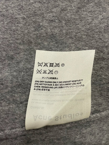 Acne Studios Grey Wool Coat for All Genders