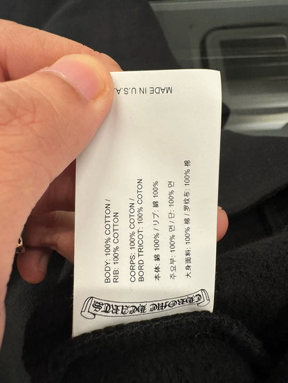 Chrome Hearts Black Embroidered Half-Zip Sweatshirt-yf