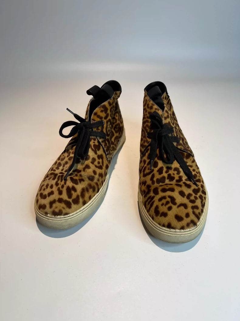 Yves Saint Laurent Leopard Print Casual Shoes