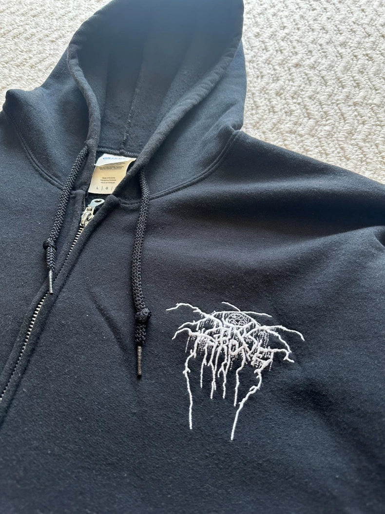 Vintage Darkthrone Zip-up Hoodie 00s Band