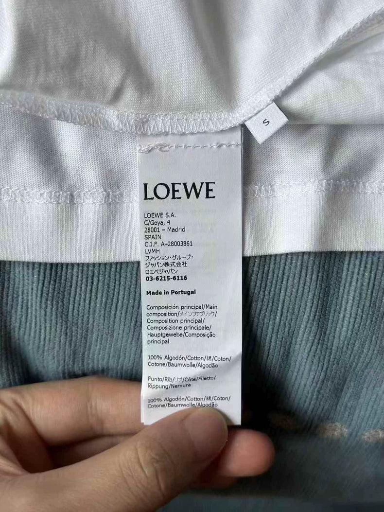 Loewe Floral Embroidered Short Sleeve Shirt