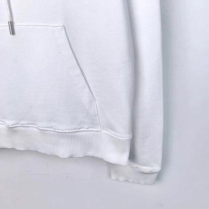Saint Laurent White Logo Hoodie