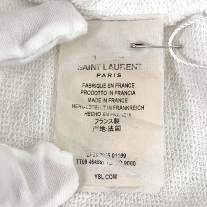 Saint Laurent White Logo Hoodie