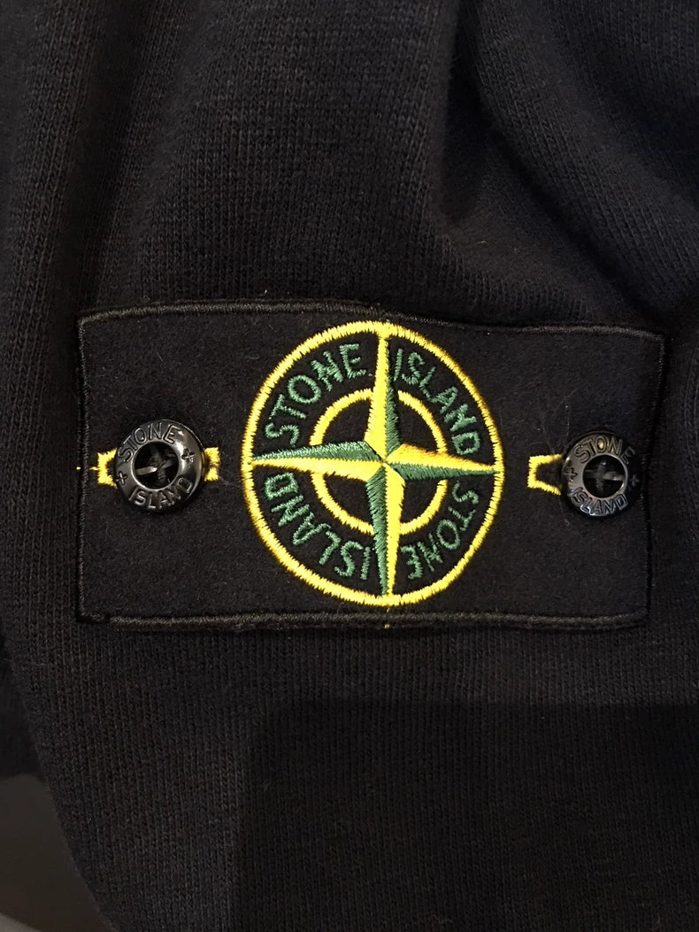Stone Island Black Hoodie Sweatshirt
