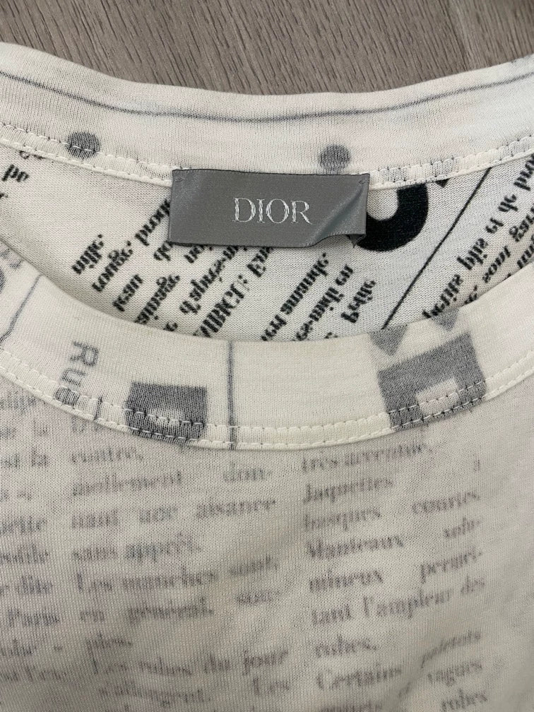 Dior Daniel Arsham White Printed T-Shirt