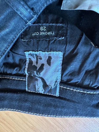 Rick Owens Waxed Stretch Denim Jeans