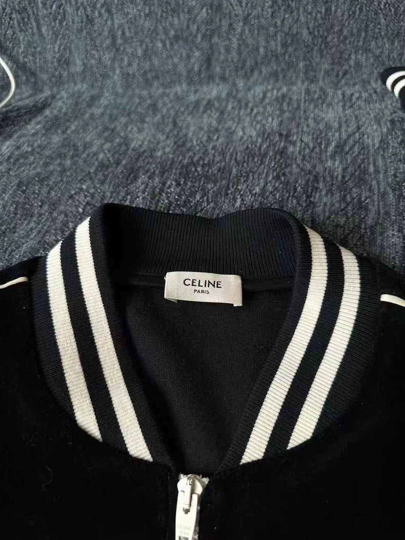 Celine Velvet Triumph Bomber Jacket