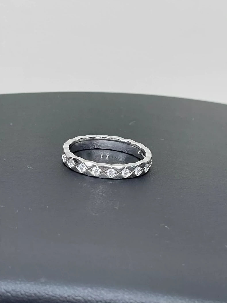 Chanel Diamond Pattern Ring