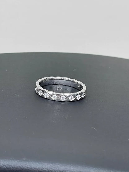 Chanel Diamond Pattern Ring
