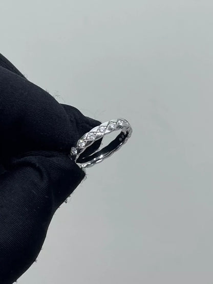 Chanel Diamond Pattern Ring