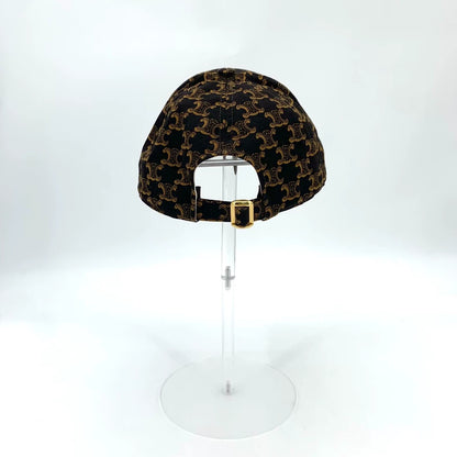 Celine Brown Cap with Logo Print