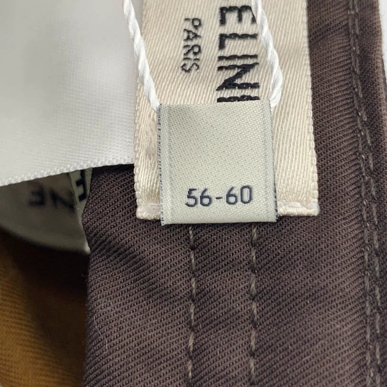 Celine Brown Cap with Logo Print