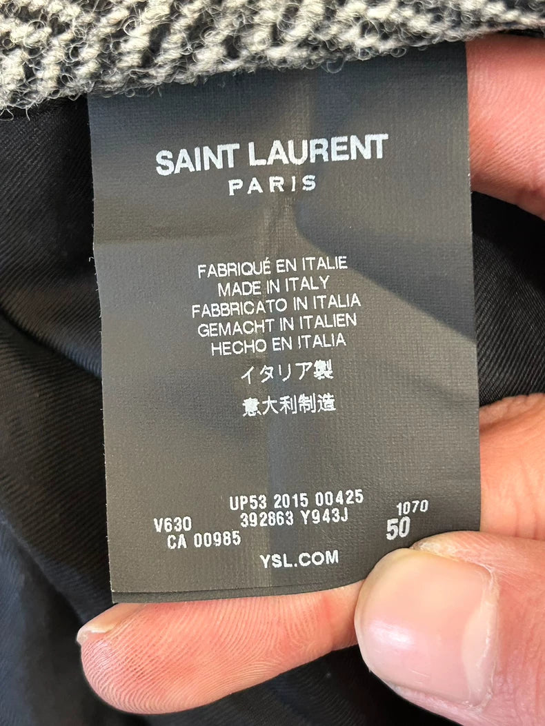 Hedi Slimane Saint Laurent Wool Blazer