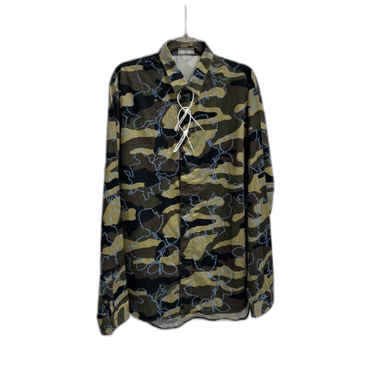 Dior Homme Camouflage Embroidered Shirt