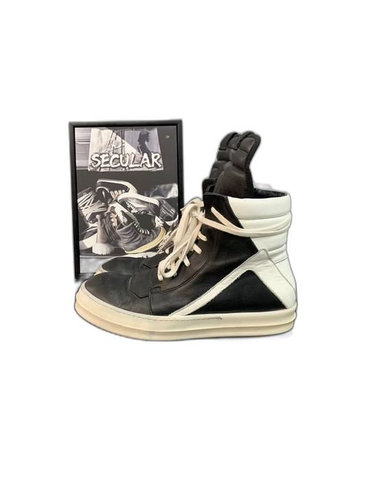 Rick Owens Geobasket Classic Black and White-yf