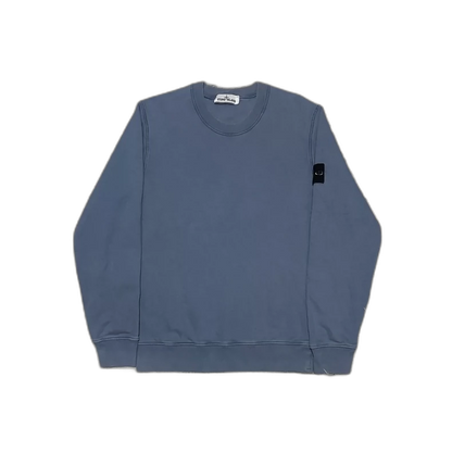 Stone Island Crewneck Sweatshirt in Foggy Blue