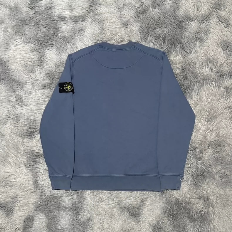 Stone Island Crewneck Sweatshirt in Foggy Blue