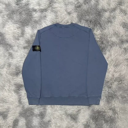 Stone Island Crewneck Sweatshirt in Foggy Blue