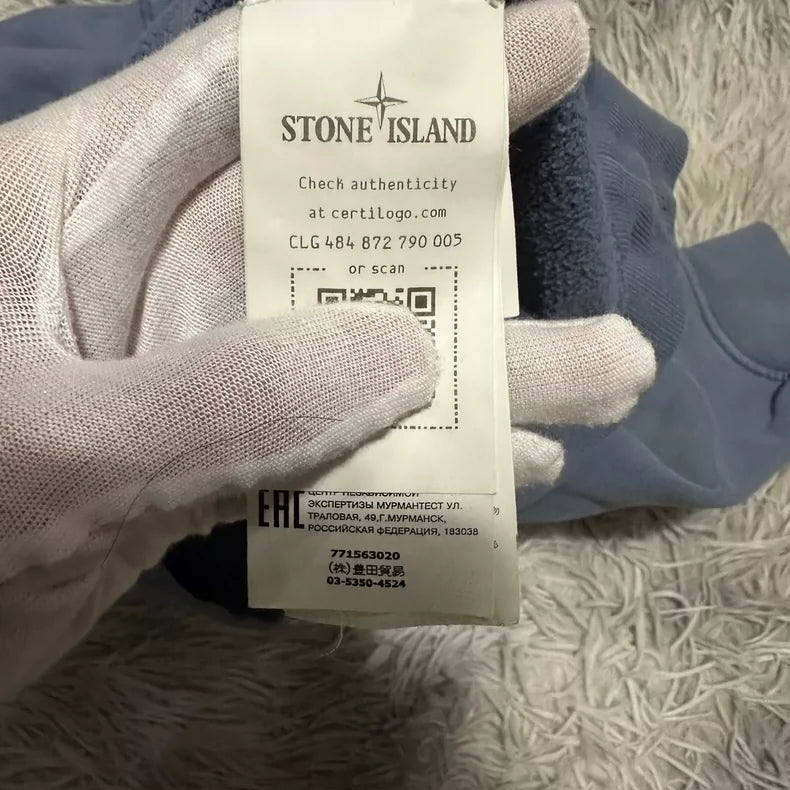 Stone Island Crewneck Sweatshirt in Foggy Blue