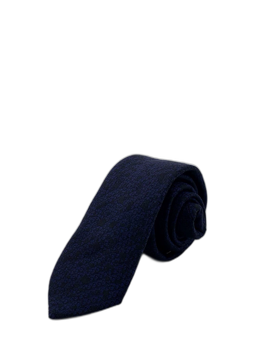 Dior Blue Floral Silk Tie