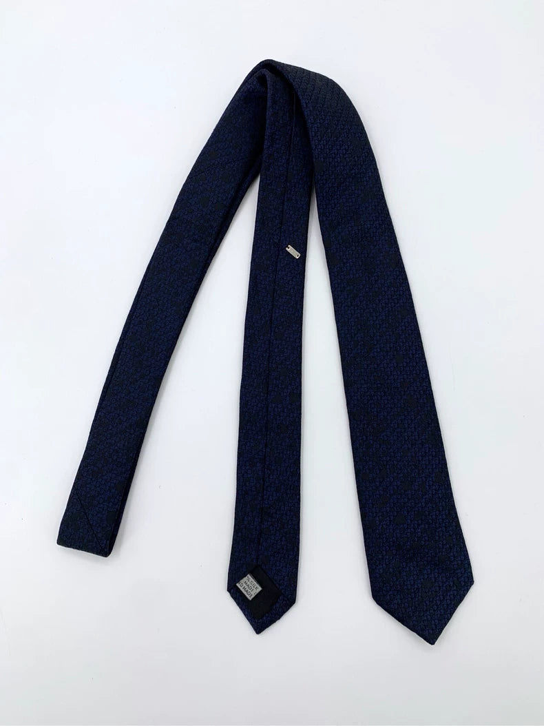 Dior Blue Floral Silk Tie