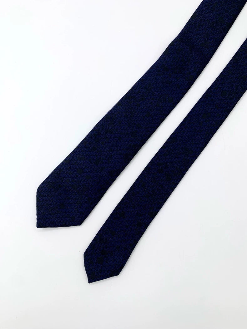 Dior Blue Floral Silk Tie