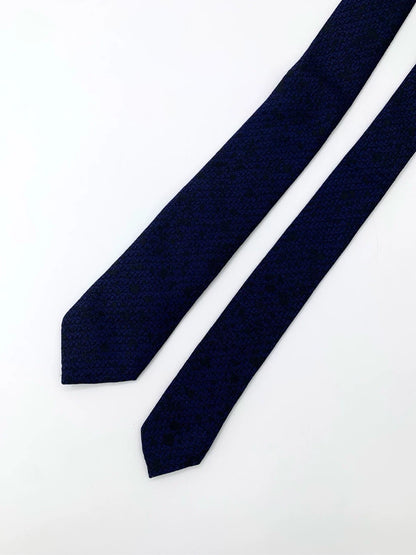 Dior Blue Floral Silk Tie