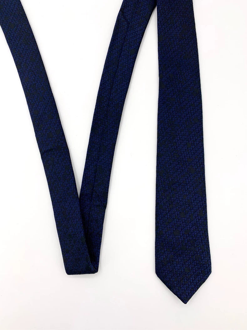 Dior Blue Floral Silk Tie