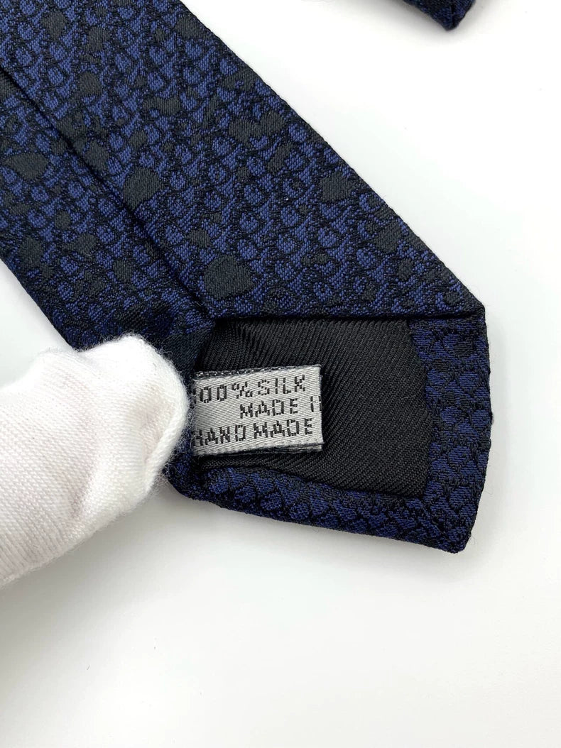 Dior Blue Floral Silk Tie