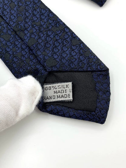 Dior Blue Floral Silk Tie