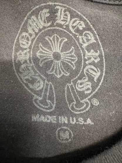 Chrome Hearts Black Red Skull Short Sleeve Tee-yf