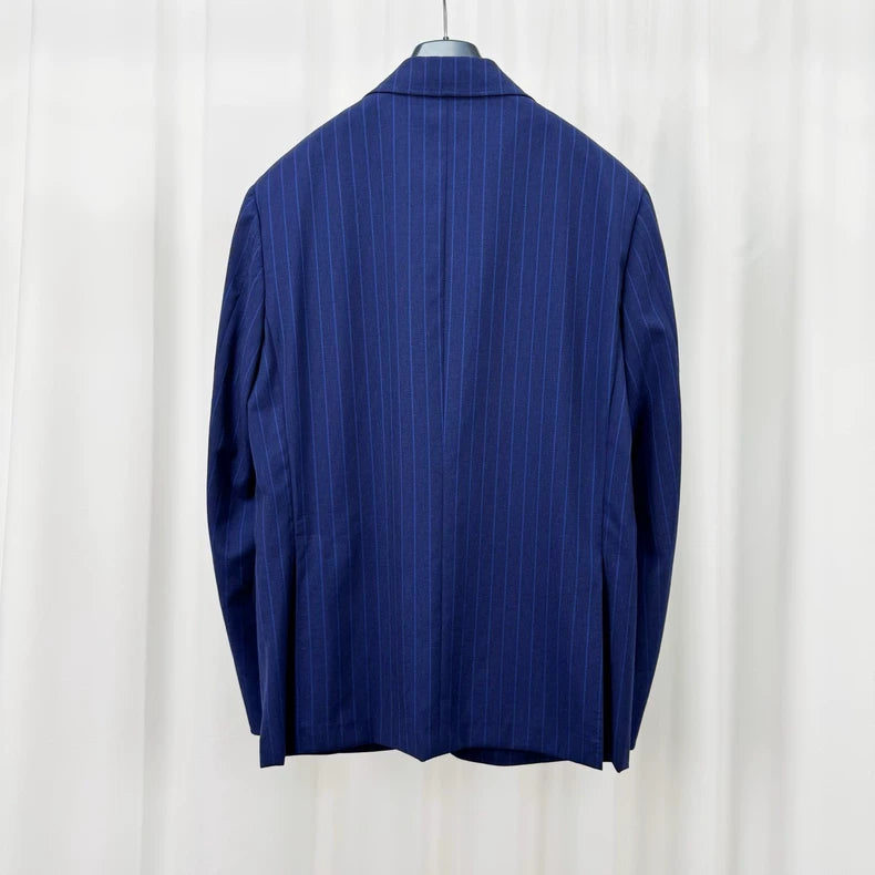 Canali Custom Wool Striped Suit Jacket-yf
