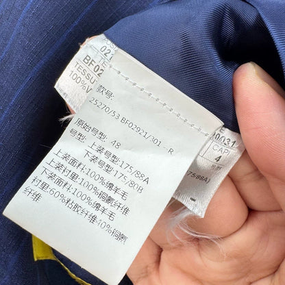 Canali Custom Wool Striped Suit Jacket-yf