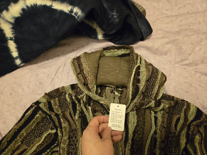 kapital hooded knit sweater