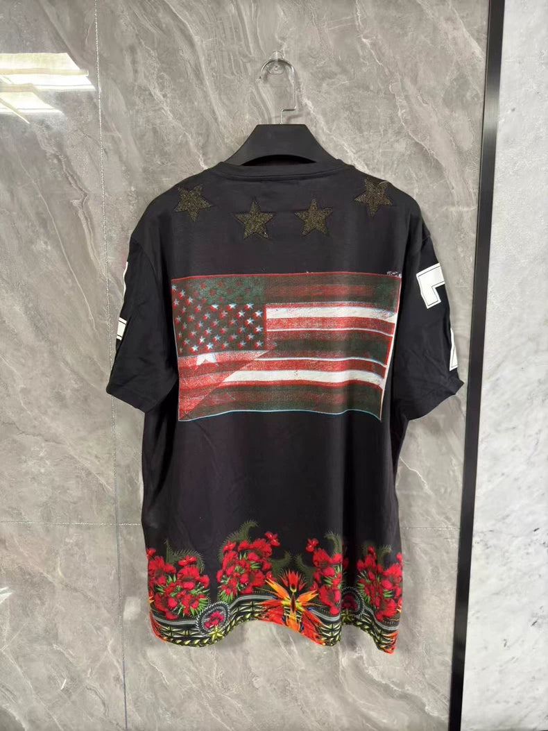 Givenchy Star Flag Short Sleeve Shirt