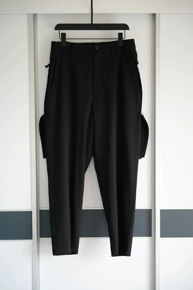 Yohji Yamamoto Blue Stripe Zip Pants