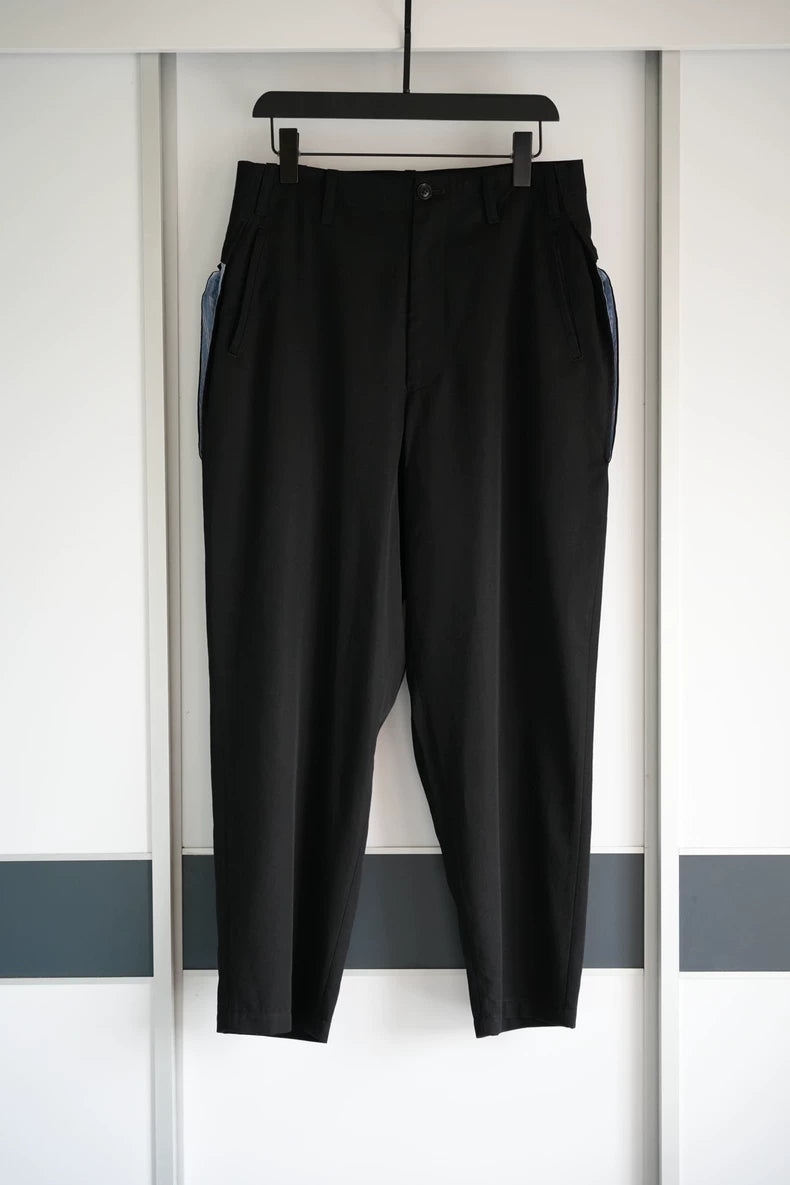 Yohji Yamamoto Blue Stripe Zip Pants