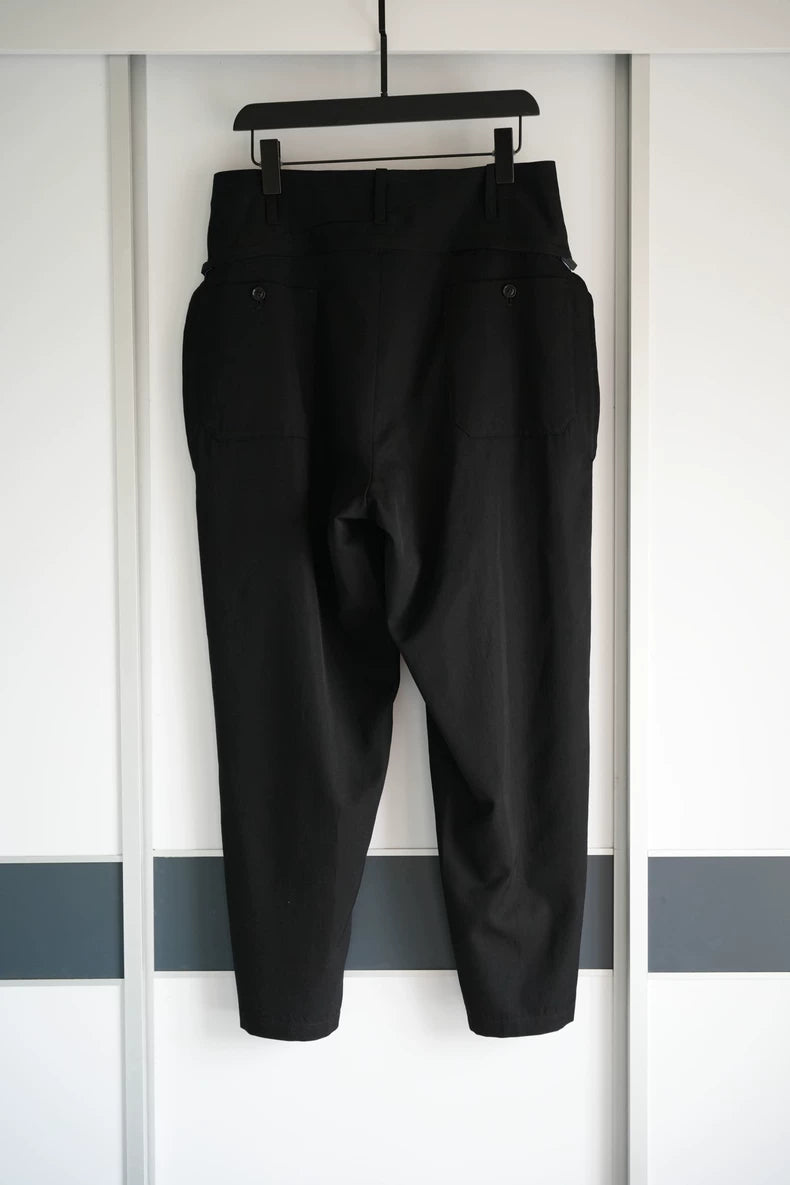 Yohji Yamamoto Blue Stripe Zip Pants
