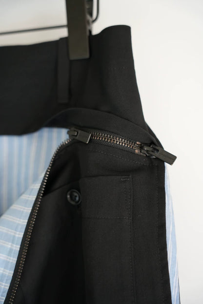 Yohji Yamamoto Blue Stripe Zip Pants