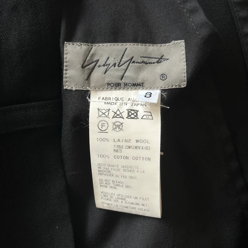 Yohji Yamamoto Blue Stripe Zip Pants