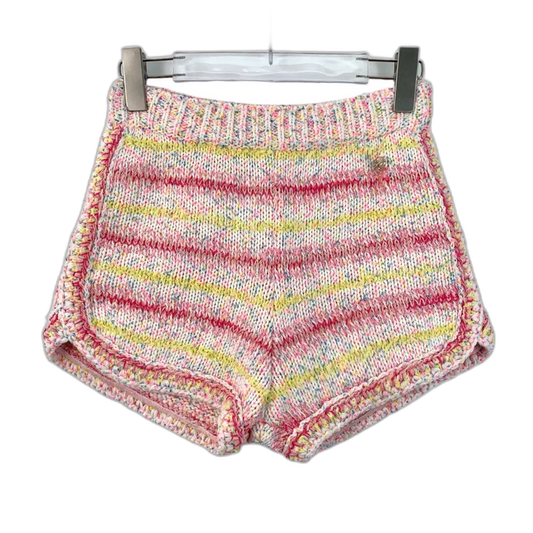 Chanel Colorful Striped Cotton Knitted Shorts
