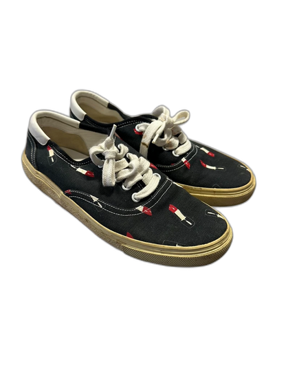 Saint Laurent Black Canvas Sneakers