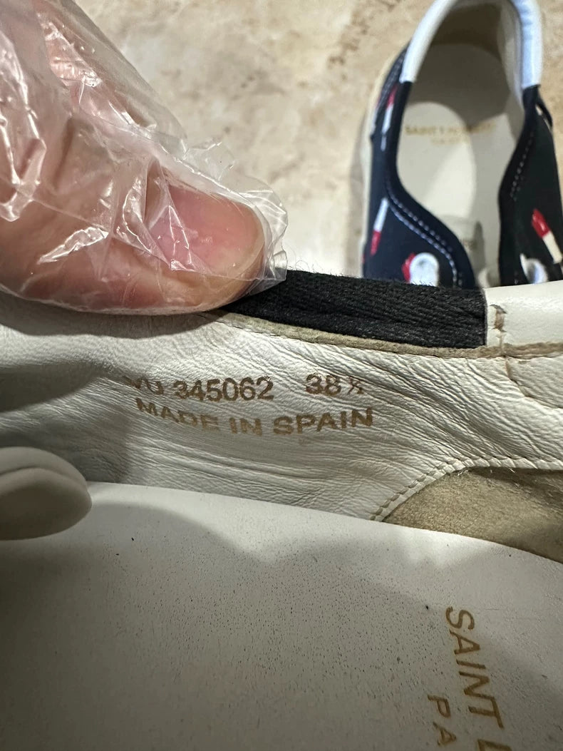 Saint Laurent Black Canvas Sneakers