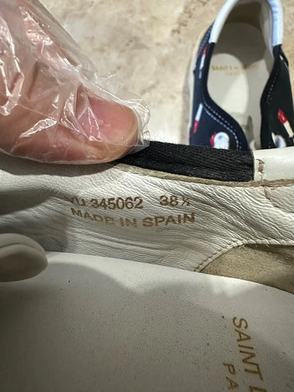 Saint Laurent Black Canvas Sneakers