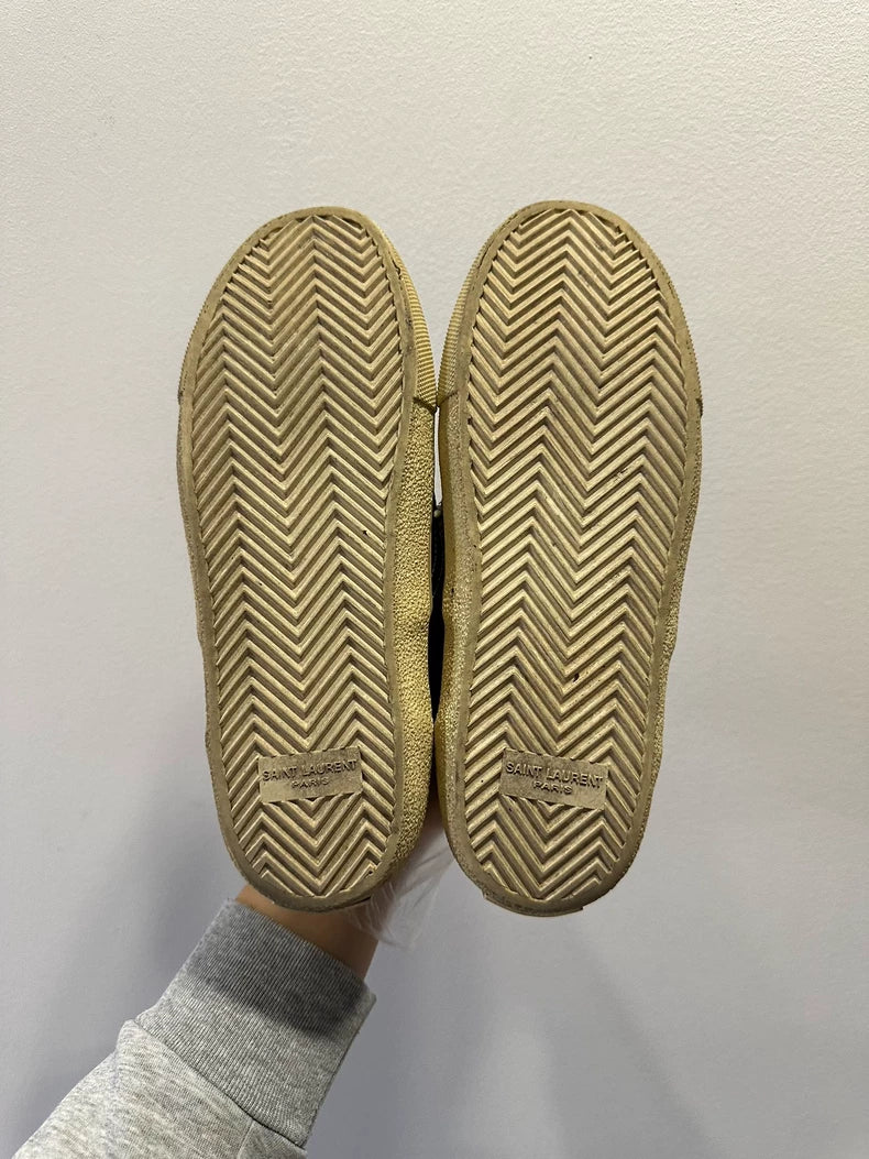 Saint Laurent Black Canvas Sneakers